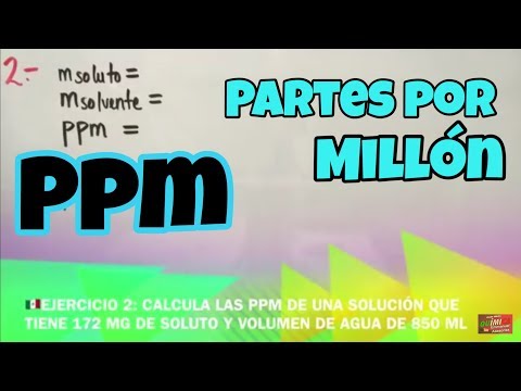 Video: Cómo Calcular Ppm