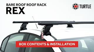 Turtle Rex Roof Rack Box Contents & Installation New