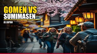 How Japanese People Apologize: Gomen vs Sumimasen