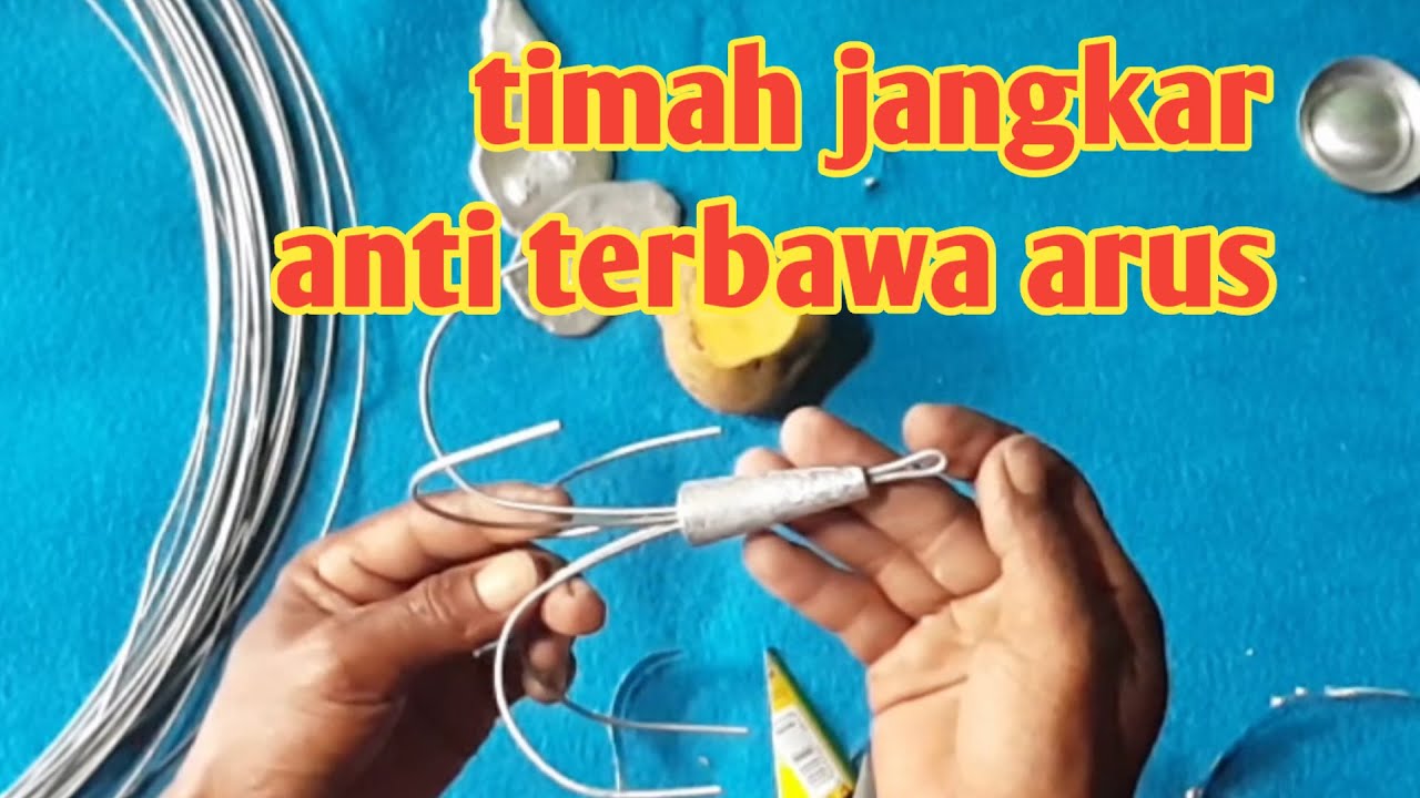 CARA BIKIN TIMAH JANGKAR PANCING DASARAN (100% anti terbawa arus)