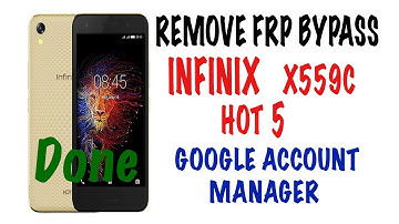 Infinix X559C HOT 5 Frp Bypass Google Account Android 7