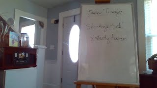 Similar Triangles: Side-Angle-Side Similarity Theorem