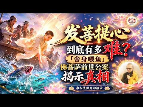 发菩提心到底有多难？「舍身喂鱼」佛菩萨前世公案揭示真相｜净本法师开示｜《往生论注》讲记 第五集节录