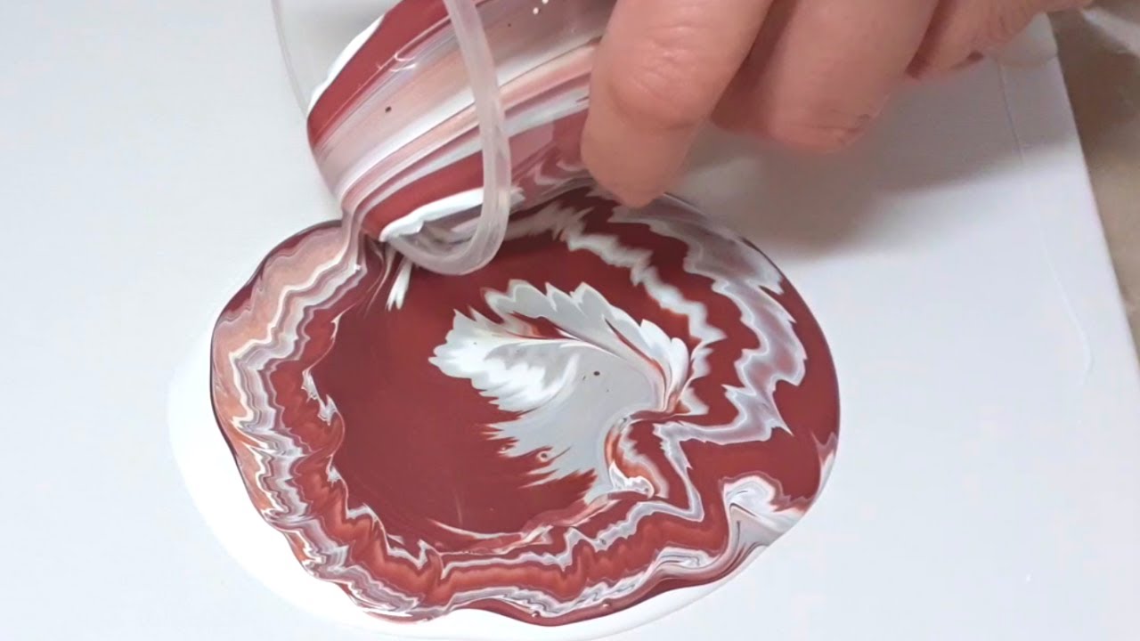 Easy & Fun Swirl Dirty Cup Acrylic Pour Technique - YouTube