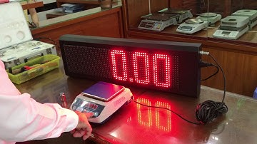 Kết nối bảng đèn và cân nhận tự động YHL3 và Kd tbed 1200