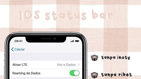 tutorial IOS status bar - how to ios status bar on android
