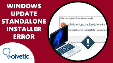WINDOWS UPDATE STANDALONE INSTALLER ERROR the UPDATE is NOT APPLICABLE to YOUR COMPUTER ✅✅