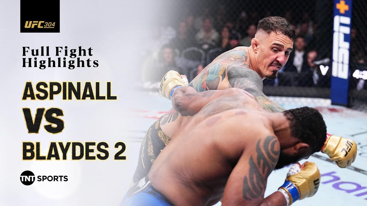 Tom Aspinall vs Curtis Blaydes 2 | Full Fight Highlights & Knockout ...
