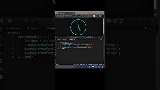 Analog Clock ⏰ using HTML CSS and JavaScript