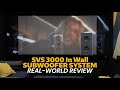 The svs 3000 inwall subwoofer system  first realworld review