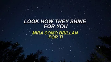 Coldplay - Yellow (Letra Lyrics English/Spanish - Español/Inglés)