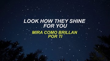 Thumbnail of Coldplay - Yellow (Letra Lyrics English/Spanish - Español/Inglés)