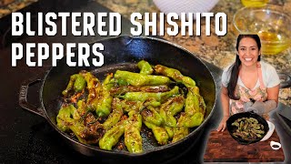 Blistered Shishito Peppers - 15 Minute Easy Appetizer Recipe