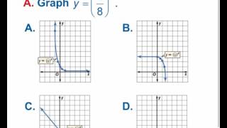 Algebra: 9-6 Exponential Functions
