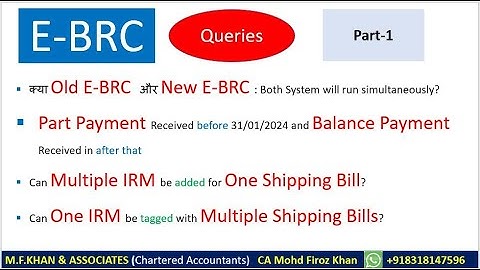 Free E-BRC कैसे Generate Kare| Q & A -Part 1 | Queries of Generating Self e-BRC for Exporters 2024|