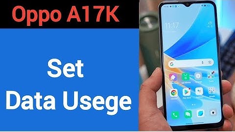 How to set data usege, Oppo A17k me data limit Kaise lagaen