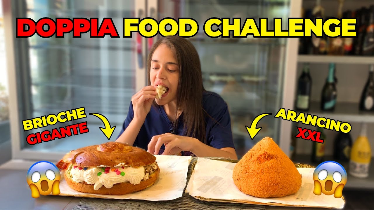 Due FOODCHALLENGE in un solo pasto - BRIOCHE GIGANTESCA e ARANCINO XXL