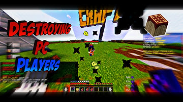 DESTROYING PC PLAYERS ON POJAVLAUNCHER || TOUCH CONTROL