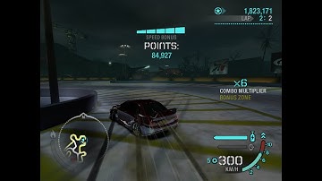 NFS Carbon DRIFT | Main Street Drift | 2 laps EVO (keyboard)