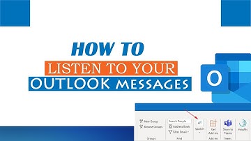 How to Listen to Your Outlook Messages - Read Aloud