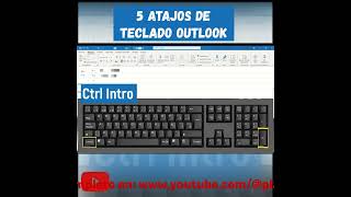 #short 5 ATAJOS DE TECLADO OUTLOOK  #capacitación #tutorial #outlook #atajos  #aprender