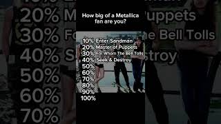 Download Lagu How big of a Metallica fan are you? #metallica #metal #metallicafan #masterofpuppets #entersandman MP3