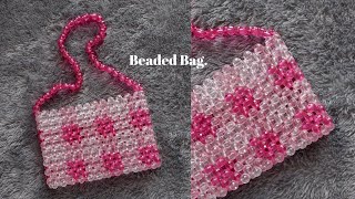 DIY Beaded Bag | How To Make Beaded Bag | Tutorial Cara Membuat Tas Manik | Beads Bag | Pearl Bag