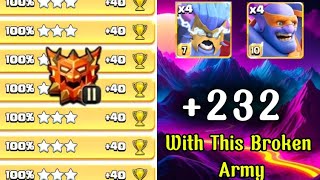 Went +232 With This Broken Army in Clash Of Clans 