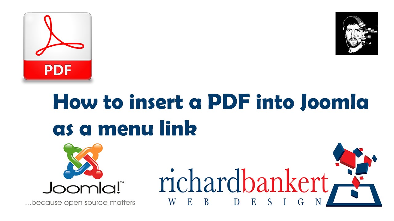 How to insert a PDF into Joomla as a menu link YouTube