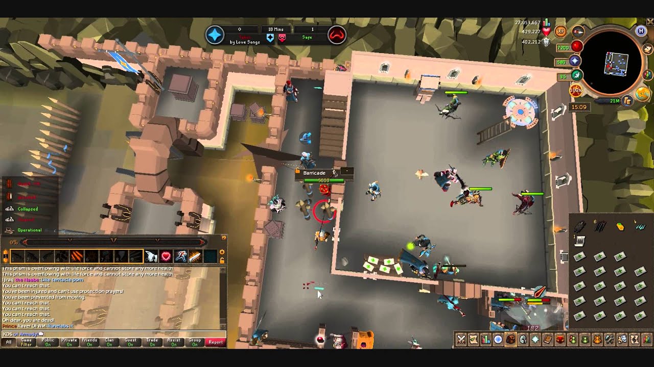 Runescape 2015 Castle War Issue 