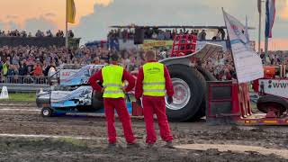 Tractor pulling "LE REDOUTABLE" | 4x Helicopter turbine (Isotov TV3) | Start-Up and Pull [4K]