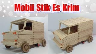 Kerajinan Dari Stik Es Krim Cara Membuat Mainan Mobil Untuk Anak Youtube