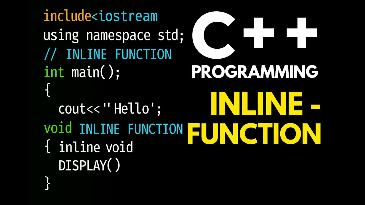 inline-function in c++ - YouTube