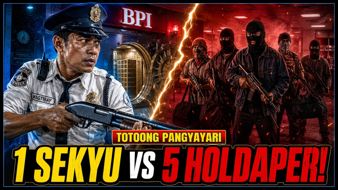 5 Holdaper Inubos ng Isang Guwardya | BPI Bank Robbery Story
