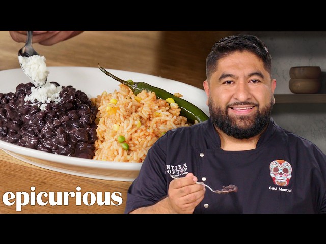 The Best Mexican Rice and Beans You’ll Ever Make | Epicurious 101 class=