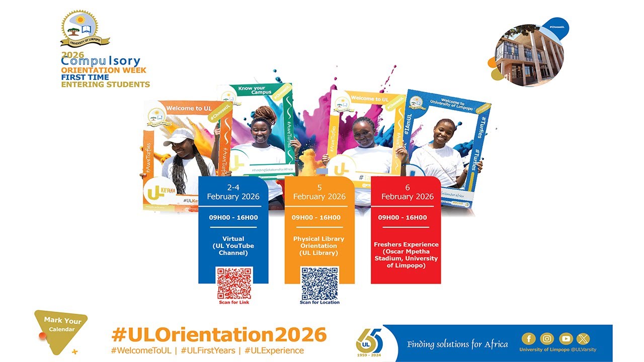 University of Limpopo 2026 Online Orientation for First-Entering Students | Day 1 of 3