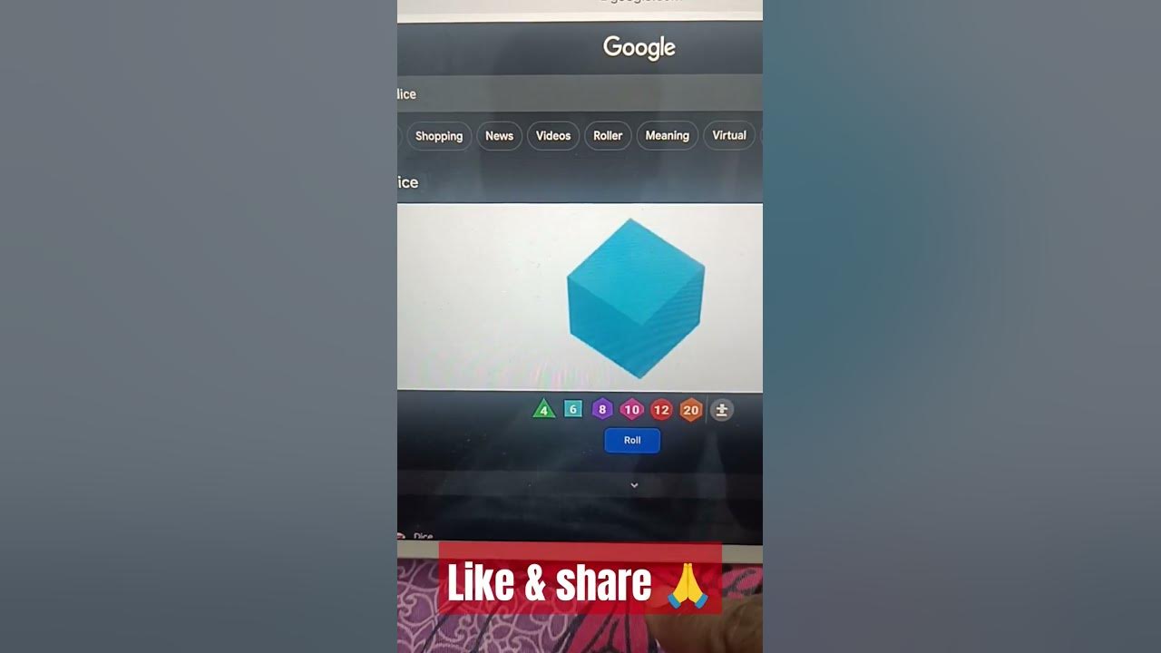 Google roll dice online YouTube