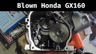 Blown Honda GX160 Motor  Can We Fix It?