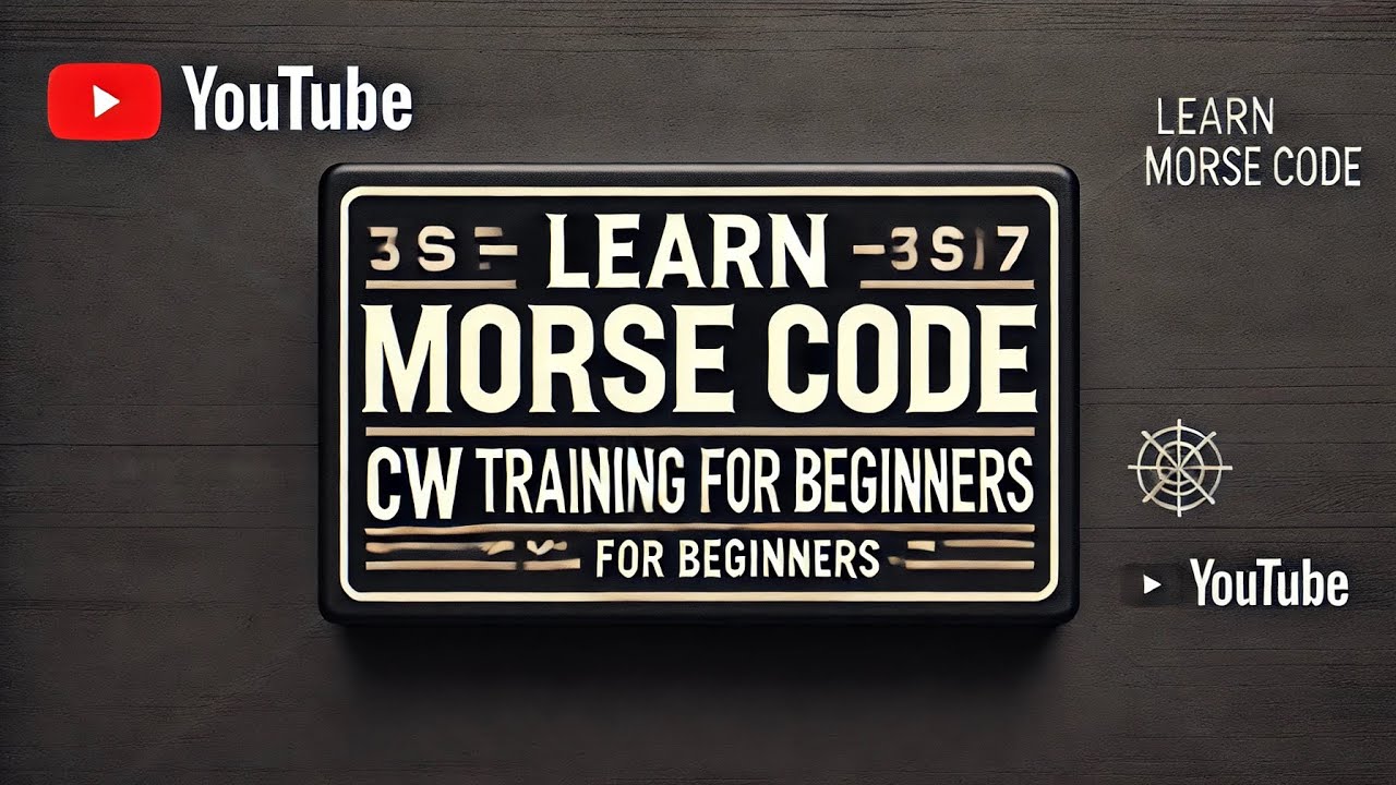 Learn Morse Code with W9MAF | CW Training for Beginners (Part 1) - YouTube