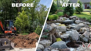 Building a Pondless Waterfall (Full Timelapse)