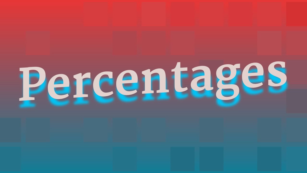 PERCENTAGES pronunciation • How to pronounce PERCENTAGES