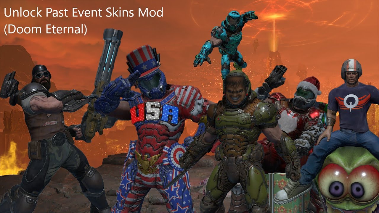 Doom Eternal Unlock Past Event Skins Mod YouTube
