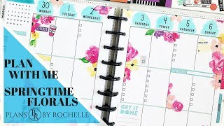 Plan with Me: Springtime Florals | Plans by Rochelle