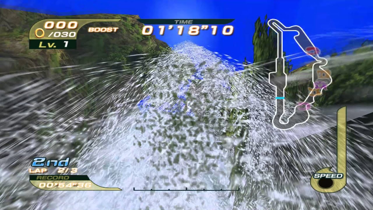 Sonic Riders (GC) Super Sonic on All Tracks