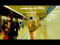 【4K】JR渋谷駅ホーム内 改良工事状況 (Relaxing Binaural Sounds for Sleep) ASMR 2020.12 18:45