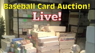 LIVE BASEBALL CARD SALE!  Thursday Night!