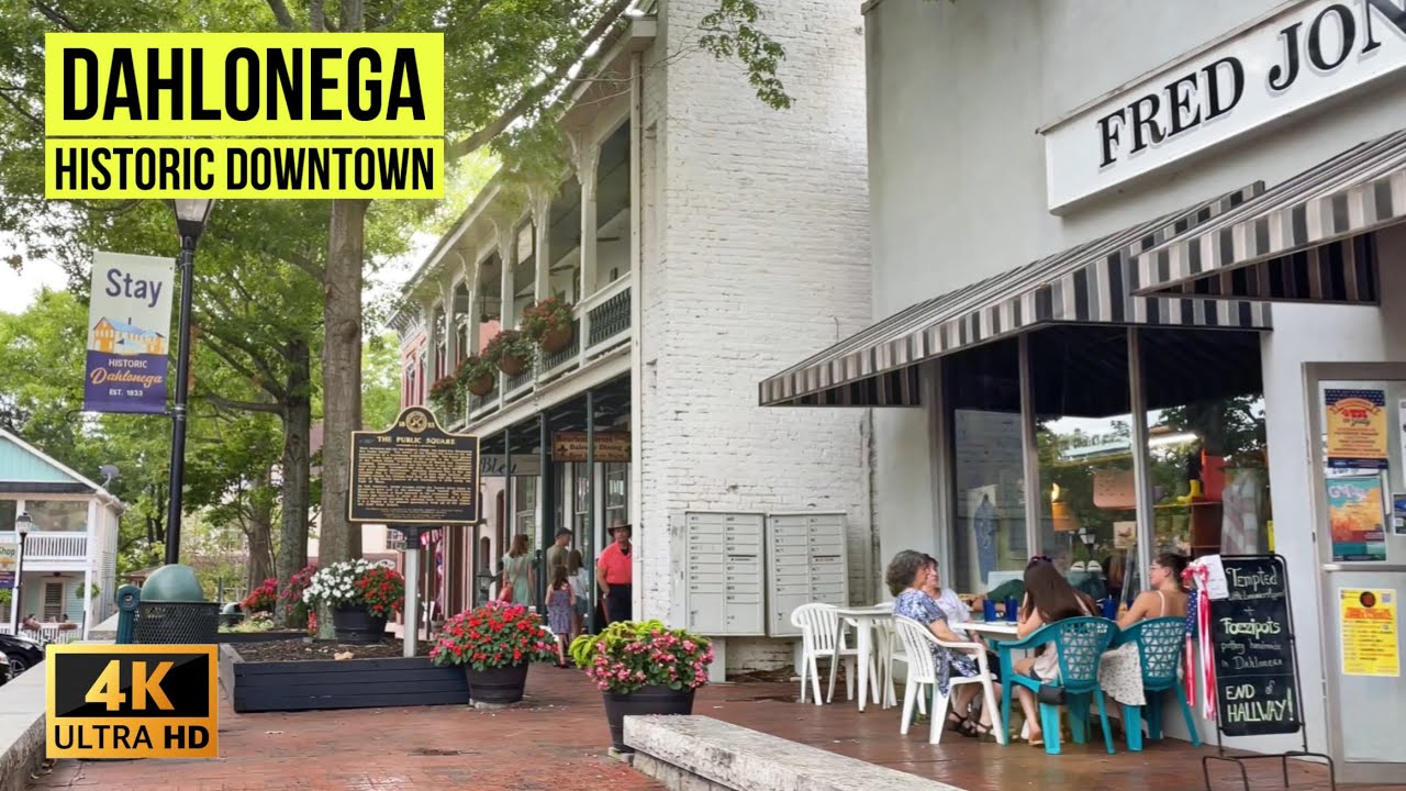 4K Walking Tour In Historic Downtown DAHLONEGA Georgia YouTube