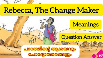 Class 5 English Rebecca The Change Maker Question Answer