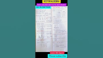 VECTOR ALGEBRA 🔥🔥🎯💯#vectors #kset #csirnet #gateexam #neet #jee #vectoralgebra #shorts #shorts