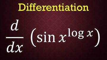 differentiation of sin x ^ log x #calculus